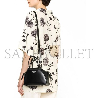 PRADA SMALL BRUSHED LEATHER PRADA SUPERNOVA HANDBAG 1BA366 (25.5*18*13.5cm) PRADA SMALL BRUSHED LEATHER PRADA SUPERNOVA HANDBAG 1BA366 (25.5*18*13.5cm)